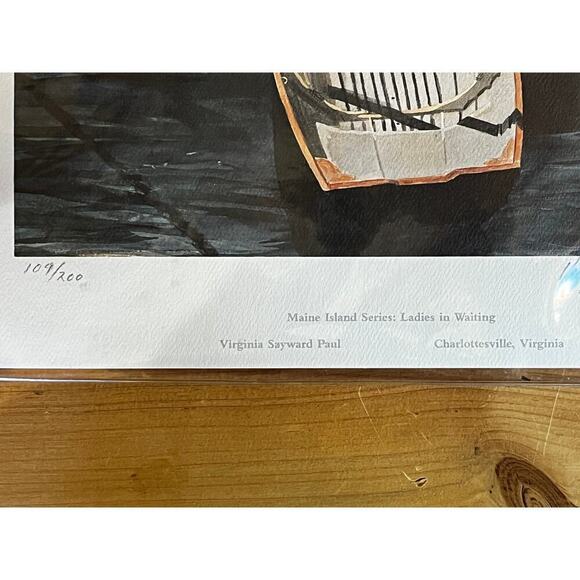 ART Print signed from Virginia Sayward Paul.  “Ladies in waiting” - Picture 4 of 6